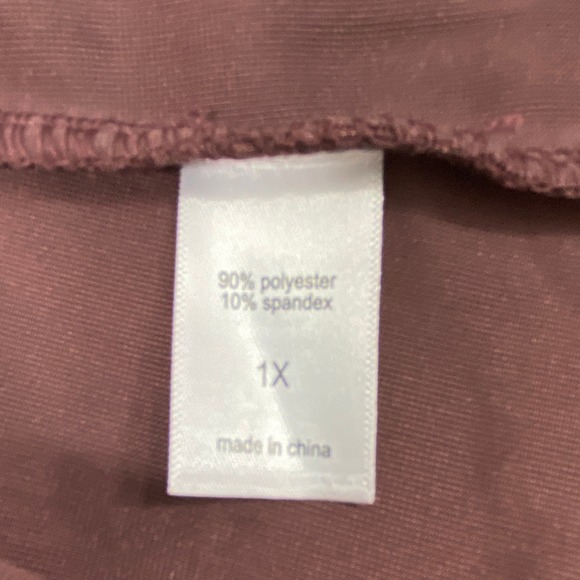 Maurices Brown Velvet Top Womens‎ 1X Dark Fairy Whimsygoth Puff Sleeve Blouse - Picture 4 of 10